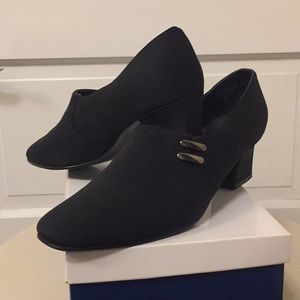Karen Scott Black slip on shoes.